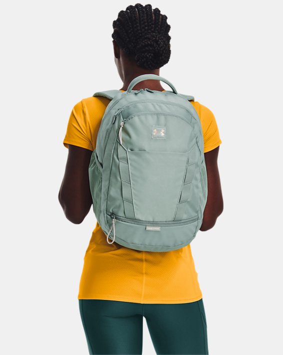 Women's UA Hustle Signature Backpack, Green, pdpMainDesktop image number 7
